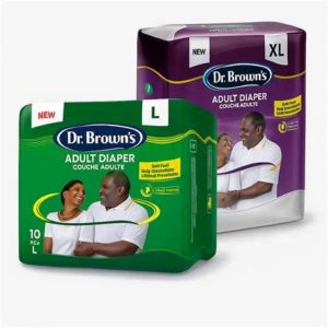 ADULT DIAPERS 10s MEDIUM 80-112cm Dr Brown